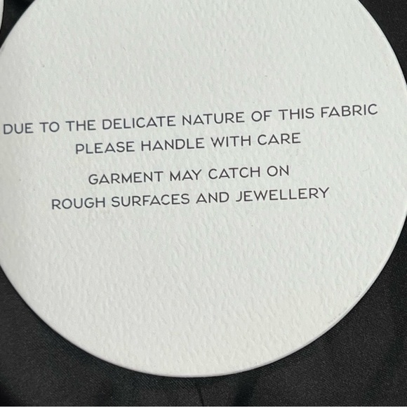 La Maison Talulah Golda Ruffle Mini Dress Black Gold Sparkle Glitter Small New - Picture 16 of 16